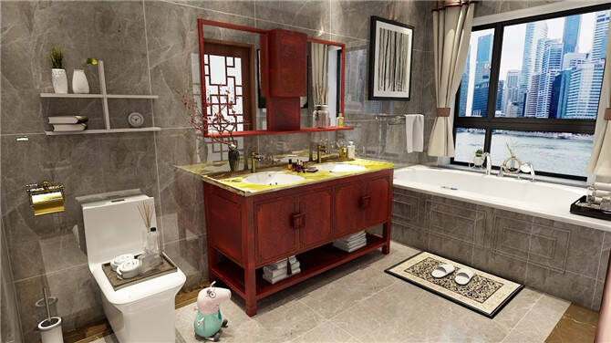 实木浴室柜装在卫生间会不会容易烂掉、裂开？