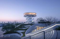 中国建筑又创新高，岛屿浮云“双螺旋塔”—现代生活新地标