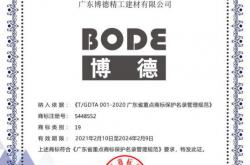 【官方认证】“BODE博德”入选广东省重点商标保护名录
